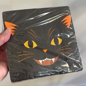 Festive Black Cat Paper Napkins set of 45 pcs